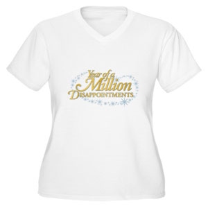 Year of a Million Disappointments Women's Plus Size V-Neck T-Shirt